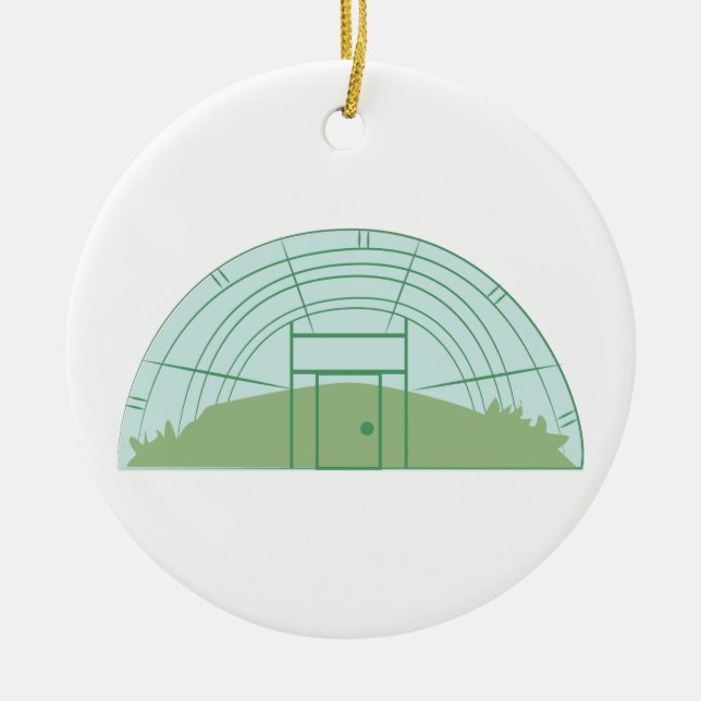 Greenhouse Ceramic Tree Decoration (Front)
