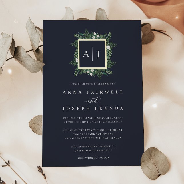 Greenhouse Monogram | Green Botanical Wedding (Creator Uploaded)