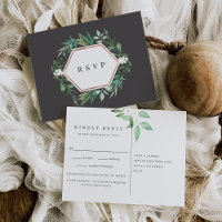 Greenhouse | Watercolor Botanical Meal Choice RSVP