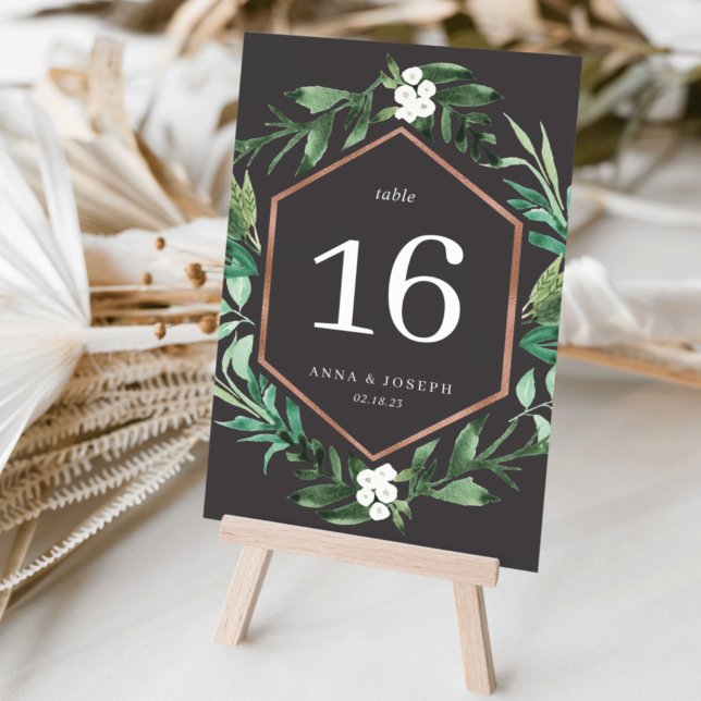 Greenhouse | Watercolor Botanical Table Number (Creator Uploaded)