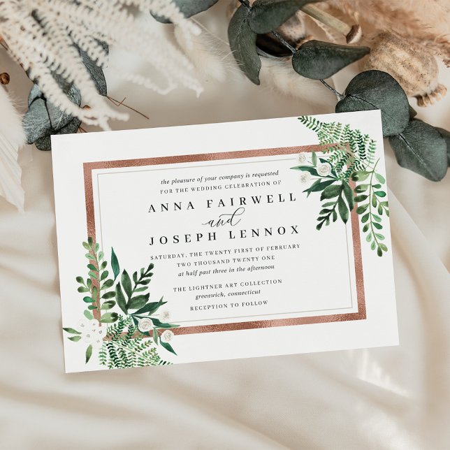Greenhouse | Watercolor Botanical Wedding Invitation (Creator Uploaded)