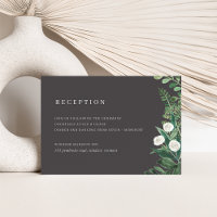 Greenhouse Watercolor Botanical Wedding Reception
