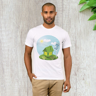 Greenhouse With Solar Energy Mens T-Shirt