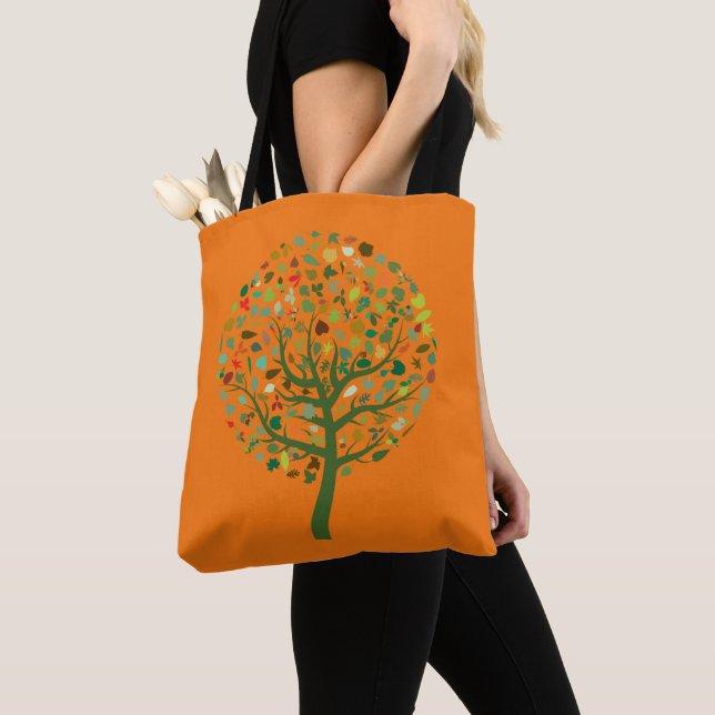 Greenie tree eco  Earth environment Tote Bag (Close Up)