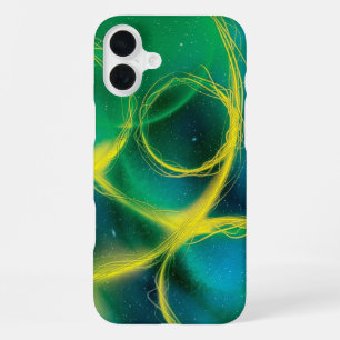 Greenish Abstract iPhone 16 Plus Case