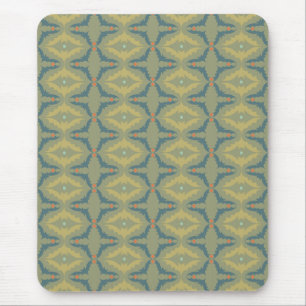 Greenish Retro Vintage Pattern Mouse Pad
