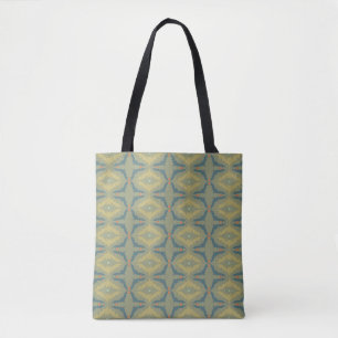 Greenish Retro Vintage Pattern Tote Bag