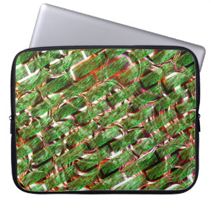 Greenish wall effect and bubbles salmon colour? laptop sleeve