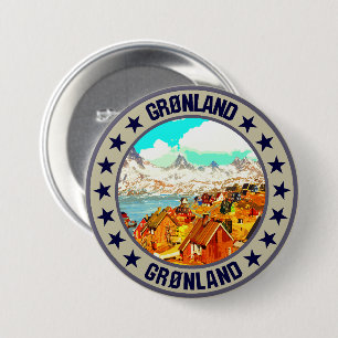 Greenland 7.5 cm round badge