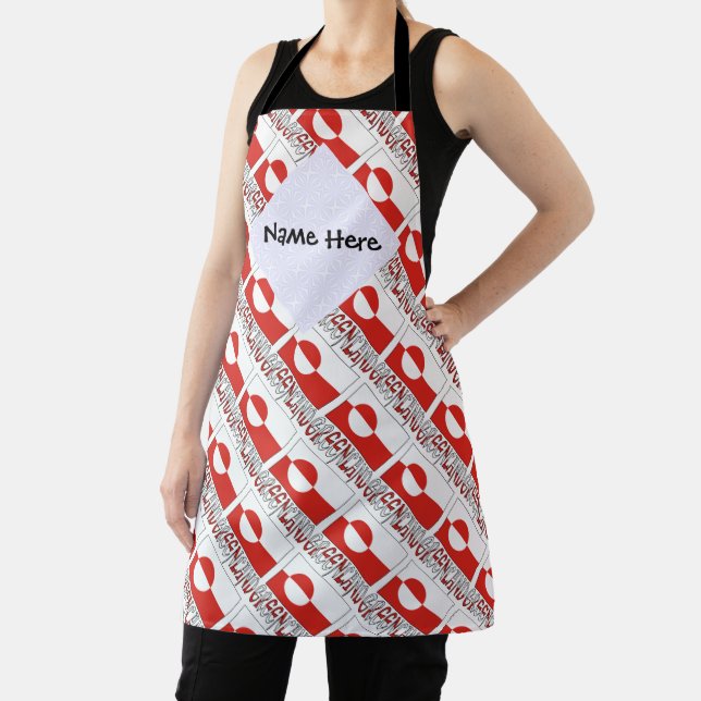Greenland and Greenlander Flag Personalised  Apron (Insitu)
