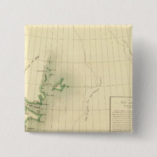 Greenland Atlas Map 15 Cm Square Badge