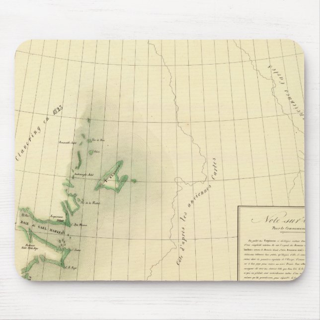 Greenland Atlas Map Mouse Pad (Front)