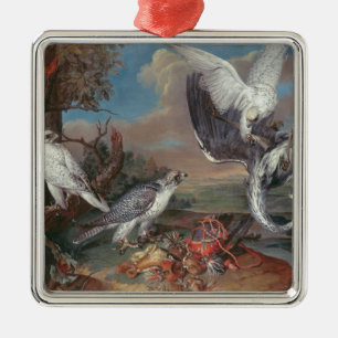 Greenland Cyr Falcons Metal Tree Decoration