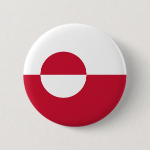 Greenland Flag 6 Cm Round Badge
