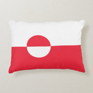 Greenland flag decorative cushion