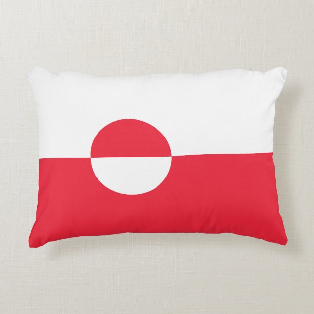 Greenland flag decorative cushion (Front)