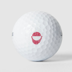 Greenland Flag Fingerprint Country Pride Golf Balls