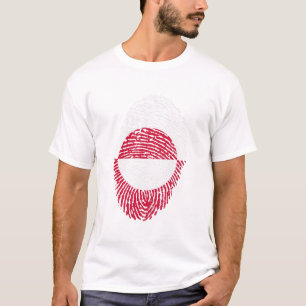 Greenland Flag Fingerprint Country Pride T-Shirt