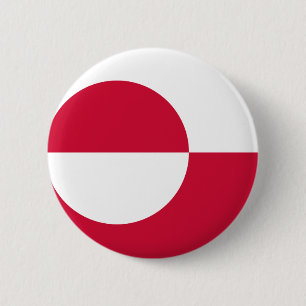 Greenland Flag GL 6 Cm Round Badge