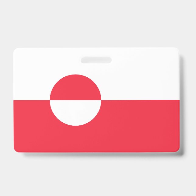Greenland flag ID badge (Front)