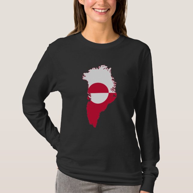Greenland- flag in country T-Shirt (Front)
