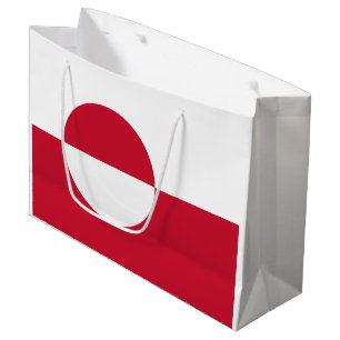 Greenland Flag Large Gift Bag