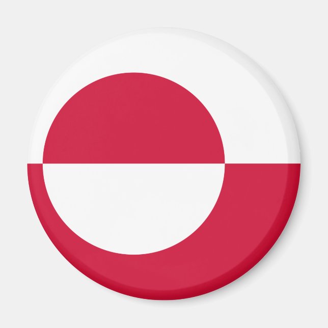 Greenland flag Magnet (Front)
