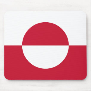 Greenland Flag Mouse Pad