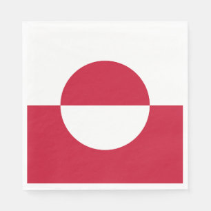 Greenland Flag Napkin