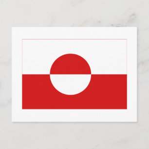 Greenland Flag Postcard