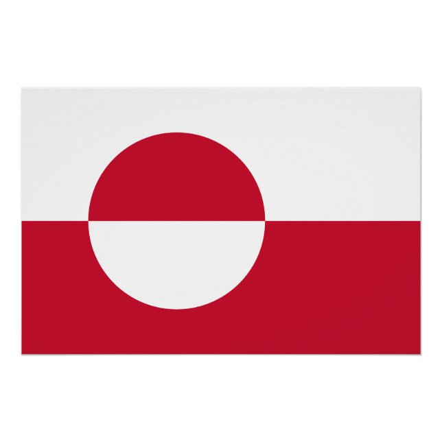 Greenland Flag Poster (Front)