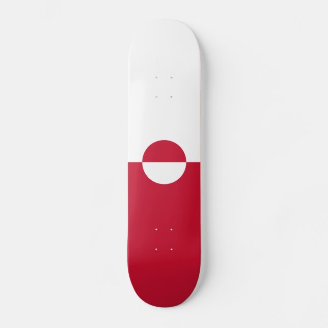 Greenland Flag Skateboard (Front)