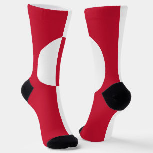 Greenland Flag Socks