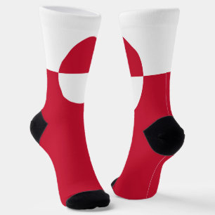 Greenland Flag Socks