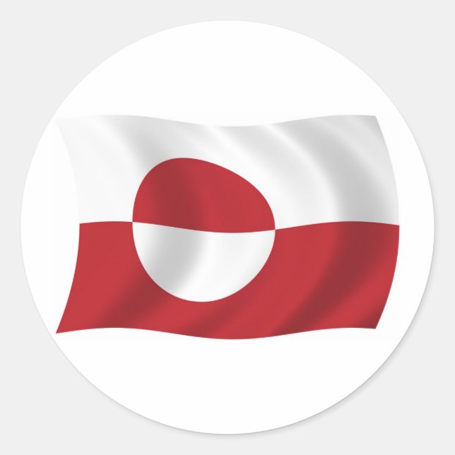 Greenland Flag Sticker (Front)