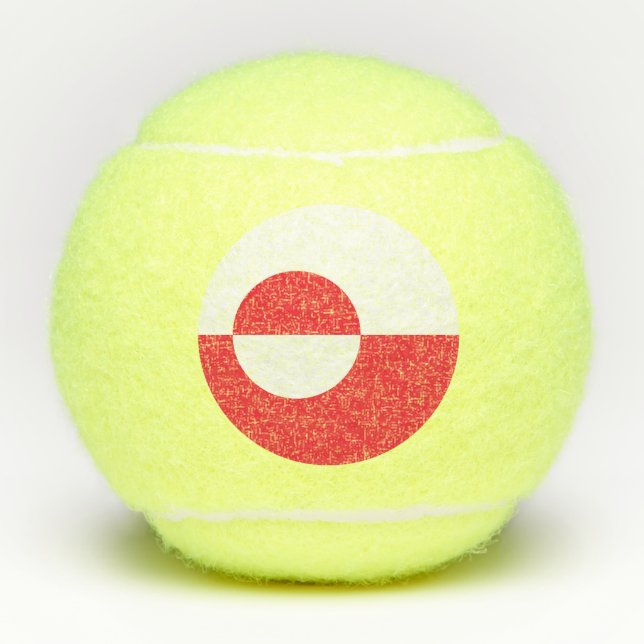 Greenland flag tennis balls (Front)
