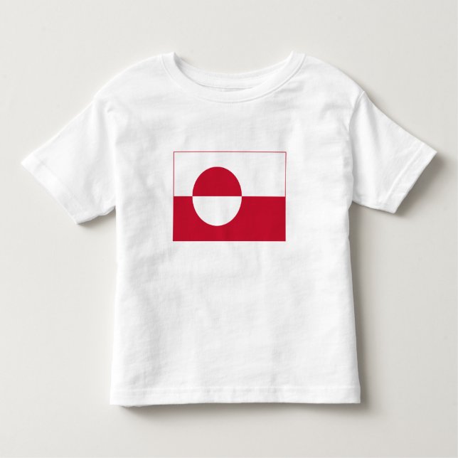 Greenland Flag Toddler T-Shirt (Front)