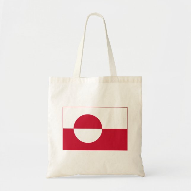 Greenland Flag Tote Bag (Front)