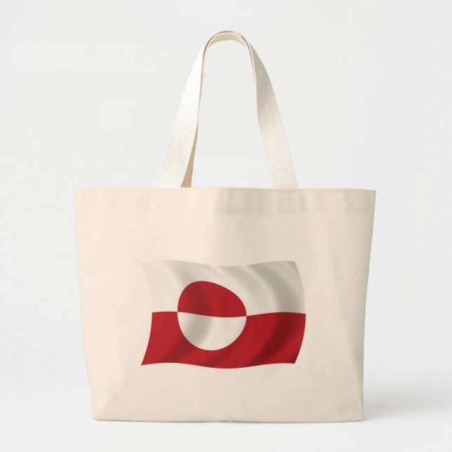 Greenland Flag Tote Bag (Front)