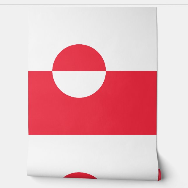 Greenland flag wallpaper (Unrolling)