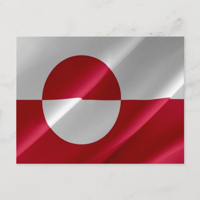 Greenland - Flag Waving - Postcard (Front)