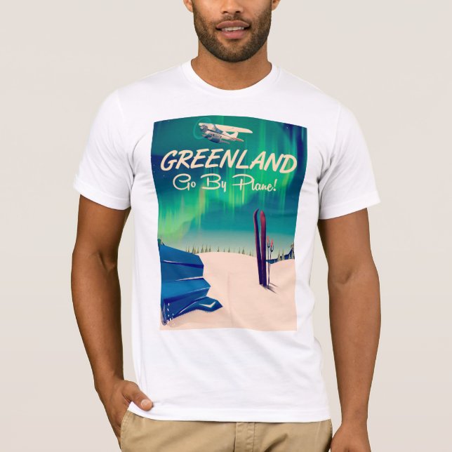 Greenland 'Go By Plane!' T-Shirt (Front)