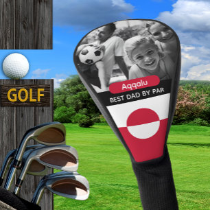 Greenland Golf, Best Dad, Greenland Flag, Photo Golf Head Cover
