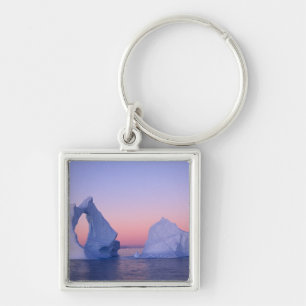 Greenland, Iceberg at sunset. Key Ring