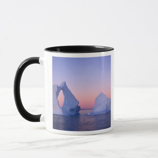 Greenland, Iceberg at sunset. Mug (Left)