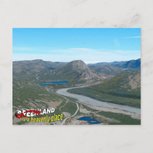 Greenland is a heavenly place postcard