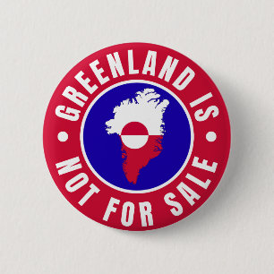 Greenland is Not For Sale 6 Cm Round Badge