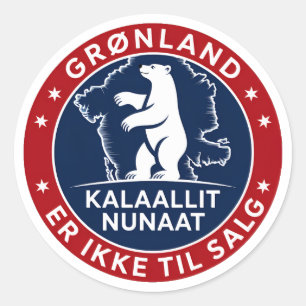 Greenland is not for sale  classic round sticker