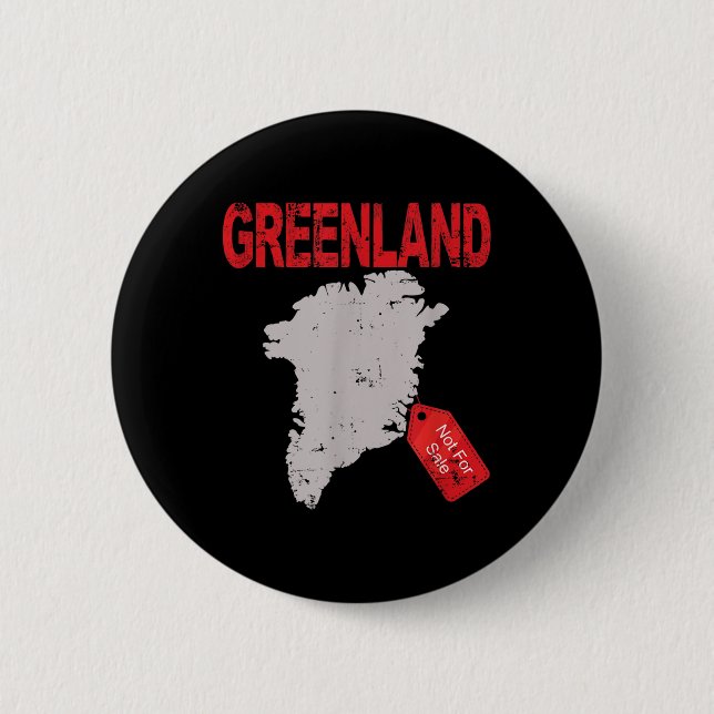 Greenland Is Not For Sale Funny Anti Trump  6 Cm Round Badge (Front)