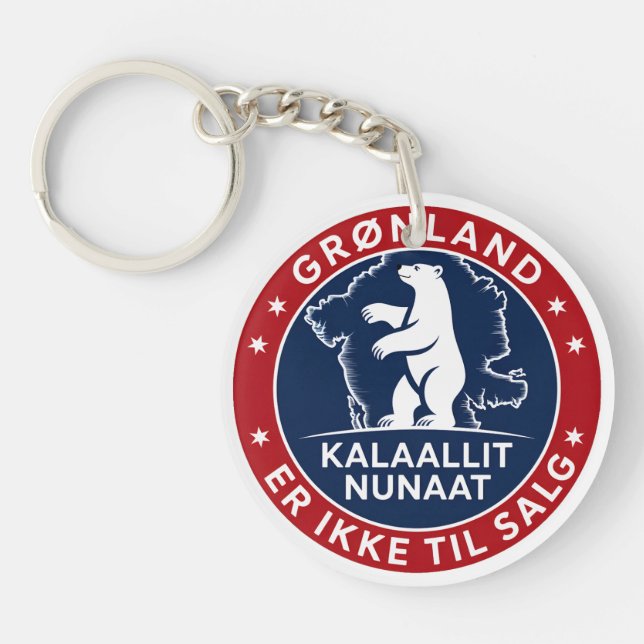 Greenland is not for sale  key ring (Front)